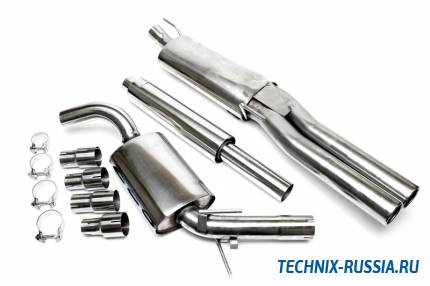 Выхлоп catback из нержавеющей стали 2x76mm VW Vento TA-TECHNIX EVOG3VAE276