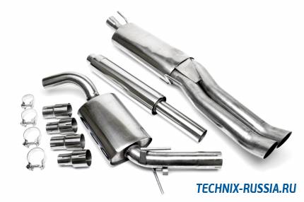 Выхлоп catback из нержавеющей стали 2x76mm DTM VW VW Golf III Variant TA-TECHNIX EVOG3VAED76