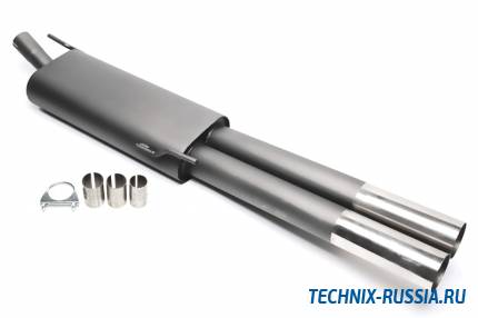 Спортивный глушитель 2x76mm VW Golf III Variant 1,4/1,6/1,8/2,0/1,9 TD TA-TECHNIX EVOG3VE276S