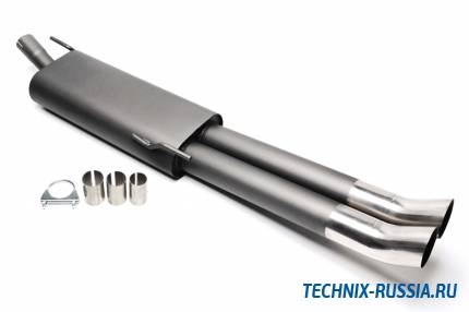 Спортивный глушитель 2x76mm DTM VW Vento 1,4/1,6/1,8/2,0/1,9 TD TA-TECHNIX EVOG3VED76