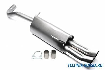 Спортивный глушитель 2x76mm DTM VW Lupo TA-TECHNIX EVOLUED76