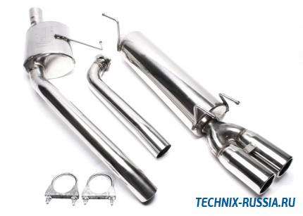 Выхлоп catback из нержавеющей стали 2 x 76mm Opel Omega B Caravan 2.0i / 2.0i-16V TA-TECHNIX EVOOBC4AE276