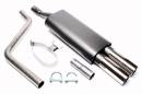 Спортивный глушитель 2x76mm VW Polo III 86C TA-TECHNIX EVOP3E276
