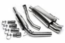Выхлоп catback из нержавеющей стали 2x76mm DTM VW Polo 6N TA-TECHNIX EVOP4AED76