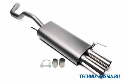 Спортивный глушитель 2x76mm VW Polo 6N 1.0/1.1/1.3/1.4/1.4-16V/1.6 TA-TECHNIX EVOP4E276