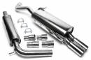Выхлоп catback из нержавеющей стали 2x76mm VW Polo 9N кроме 1.2i-47kW, 1.4 TDI-59kW, 1. TA-TECHNIX EVOP5AE276