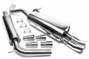 Выхлоп catback из нержавеющей стали 2x76mm DTM VW Polo 9N кроме 1.2i-47kW, 1.4 TDI-59kW, 1. TA-TECHNIX EVOP5AED76