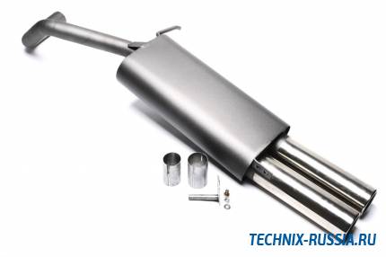 Спортивный глушитель 2x76mm Skoda Fabia 6Y TA-TECHNIX EVOP5E276