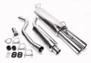 Выхлоп catback из нержавеющей стали 2 x 76mm Opel Vectra A 1.6l / 1.8l / 2.0l 8V / 1.7TD TA-TECHNIX EVOVAAE276