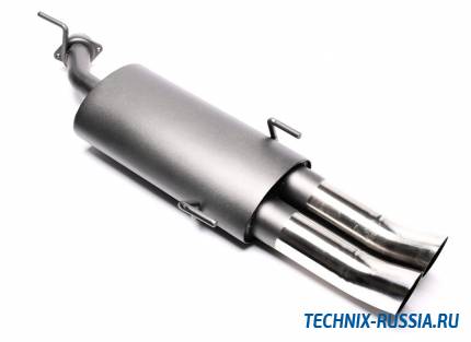 Спортивный глушитель 2x76mm DTM Opel Vectra B 1.6i-16V/1.8i-16V/2.0i-16V/2.2i-16V/V6 TA-TECHNIX EVOVBED76