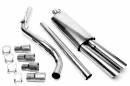 Выхлоп catback из нержавеющей стали 2x76mm VW Golf II 19E TA-TECHNIX RSG2E276SC