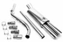 Выхлоп catback из нержавеющей стали 2x76mm VW Golf III 1HXO / 1H TA-TECHNIX RSG3E276SC